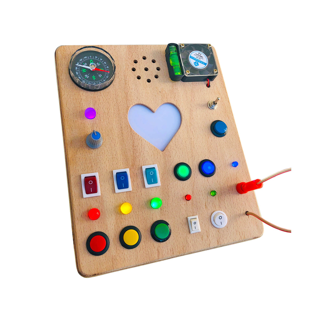 Heartsy Montessori Board for Toddlers with Sound Effects and “You are  my Sunshine” Melody
