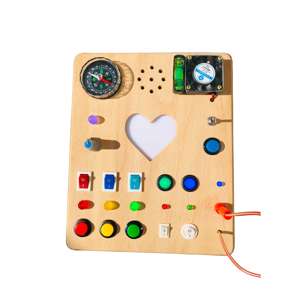 Heartsy Montessori Board for Toddlers with Sound Effects and “You are  my Sunshine” Melody