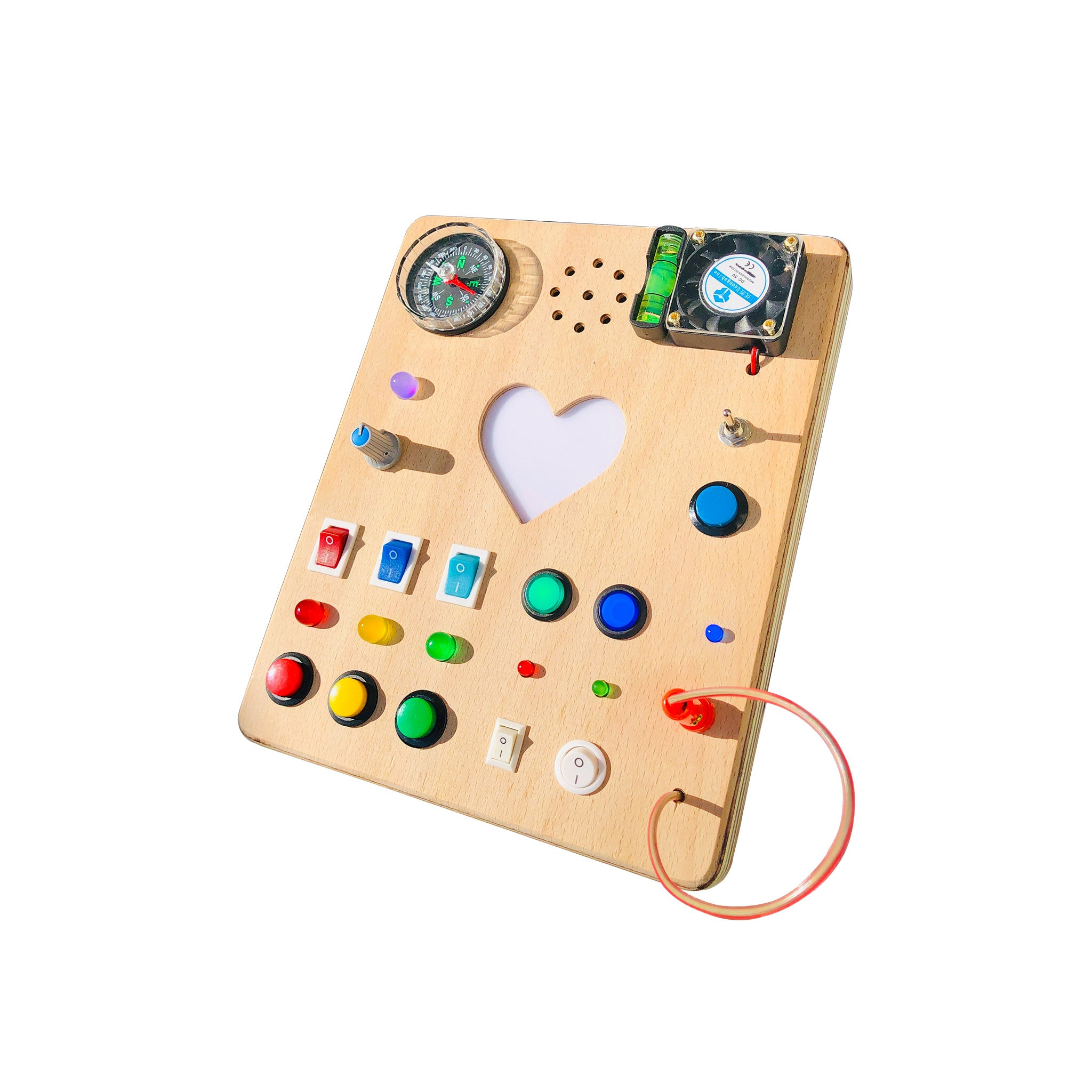 Heartsy Montessori Board for Toddlers with Sound Effects and “You are  my Sunshine” Melody