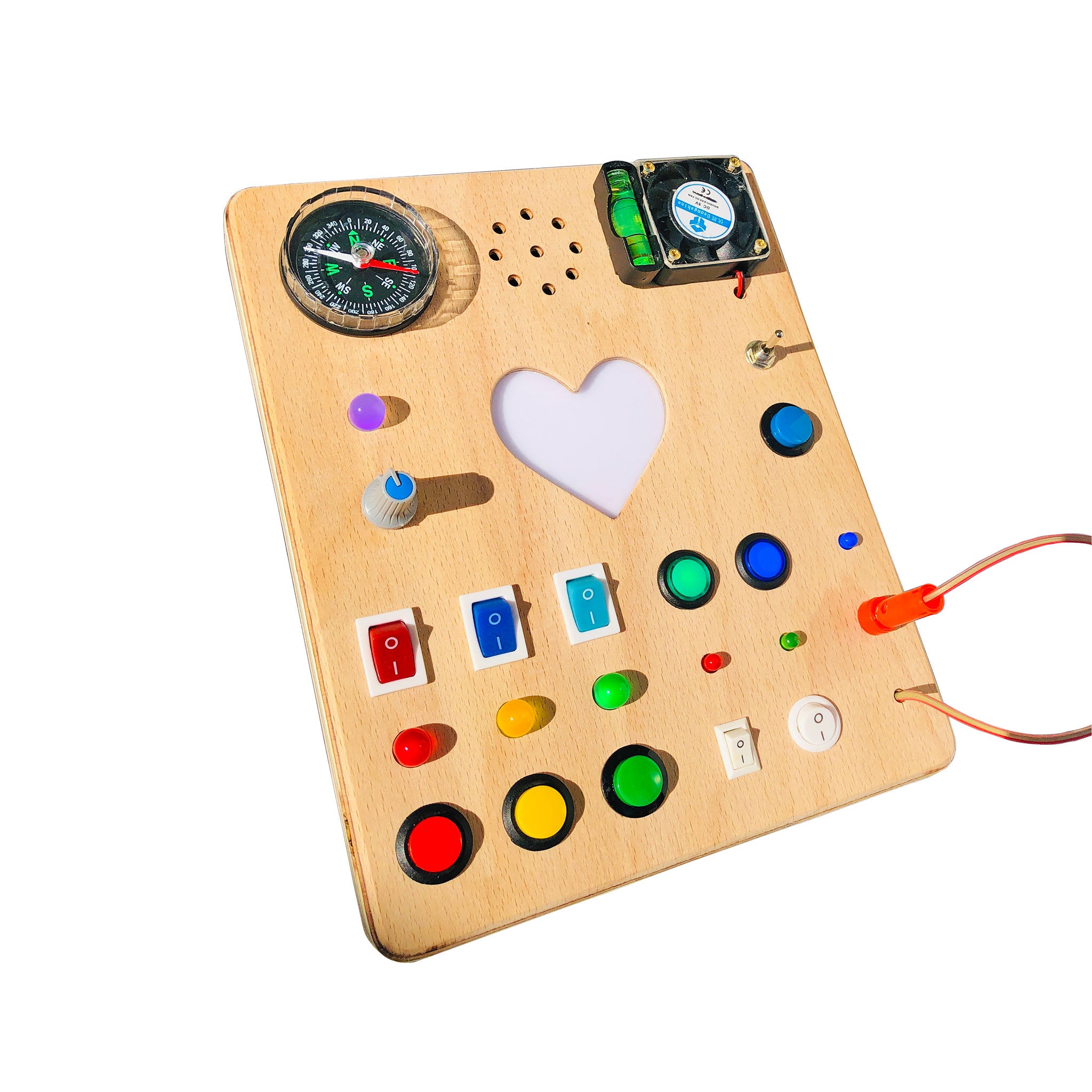 Heartsy Montessori Board for Toddlers with Sound Effects and “You are  my Sunshine” Melody
