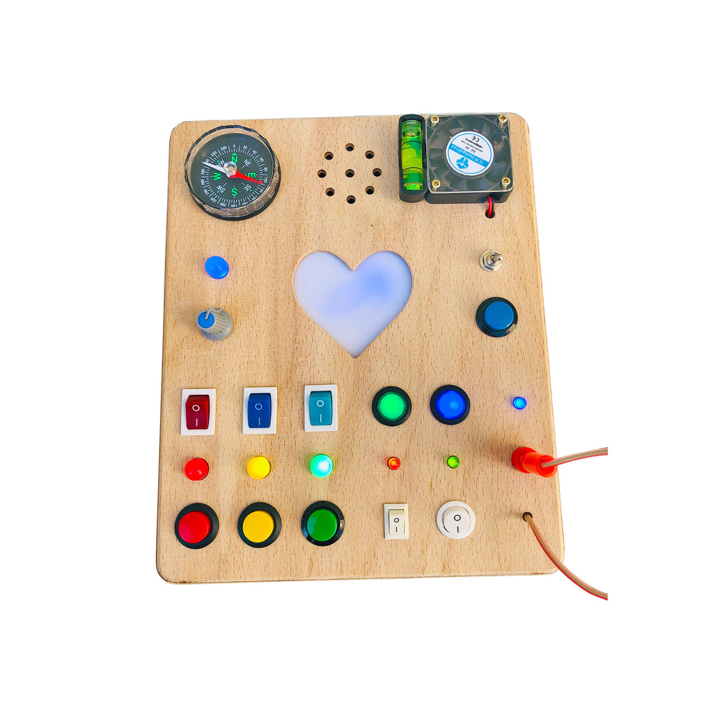 Heartsy Montessori Board for Toddlers with Sound Effects and “You are  my Sunshine” Melody