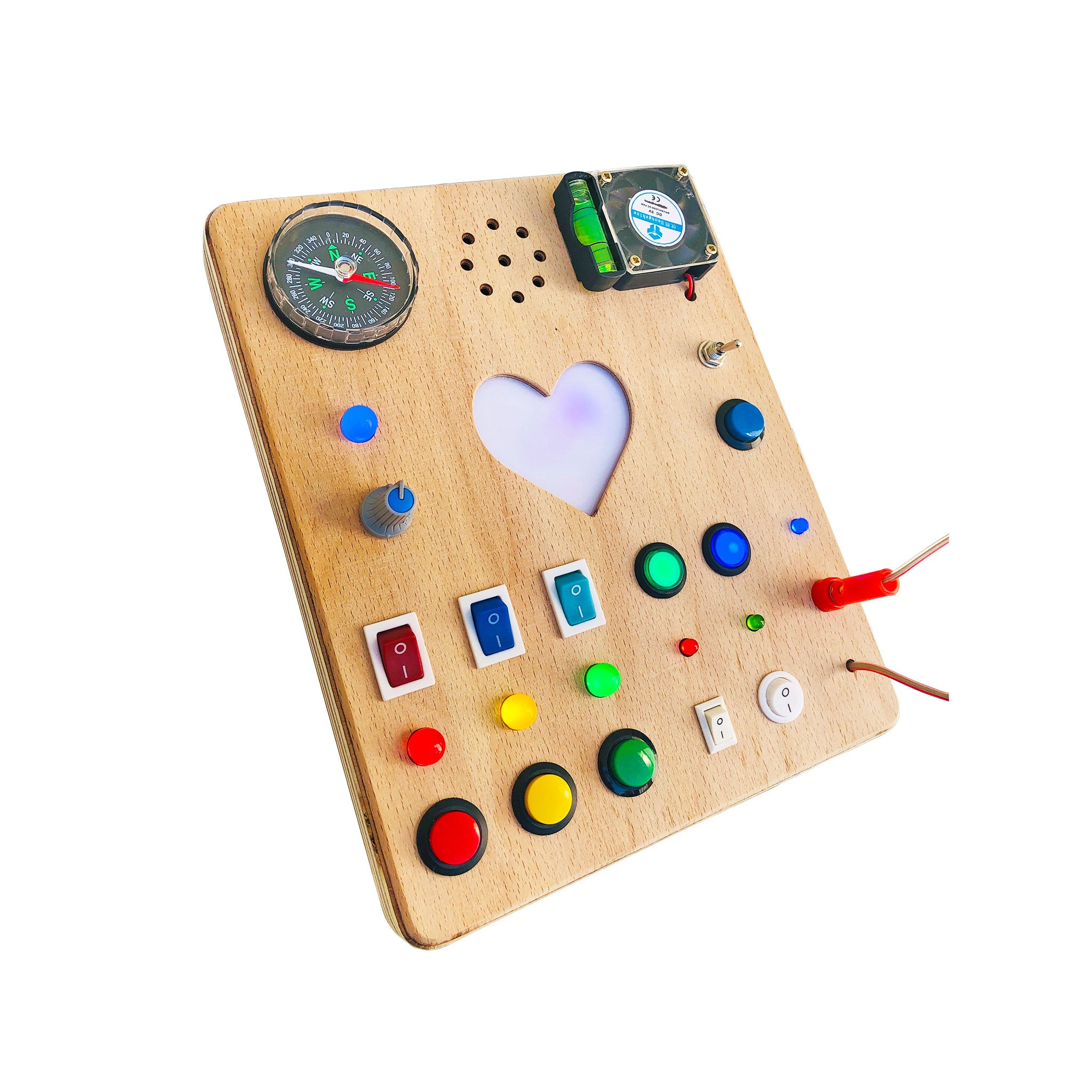 Heartsy Montessori Board for Toddlers with Sound Effects and “You are  my Sunshine” Melody