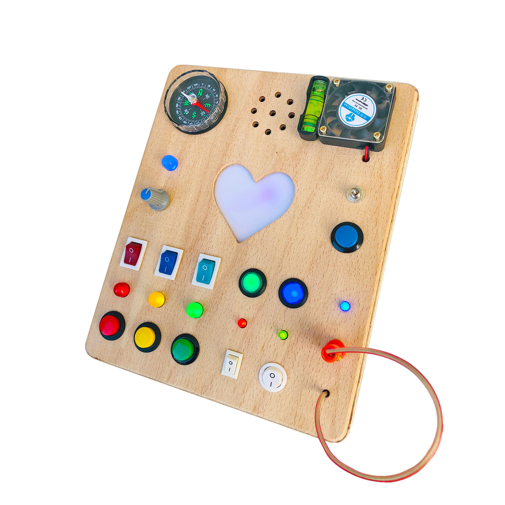 Heartsy Montessori Board for Toddlers with Sound Effects and “You are  my Sunshine” Melody
