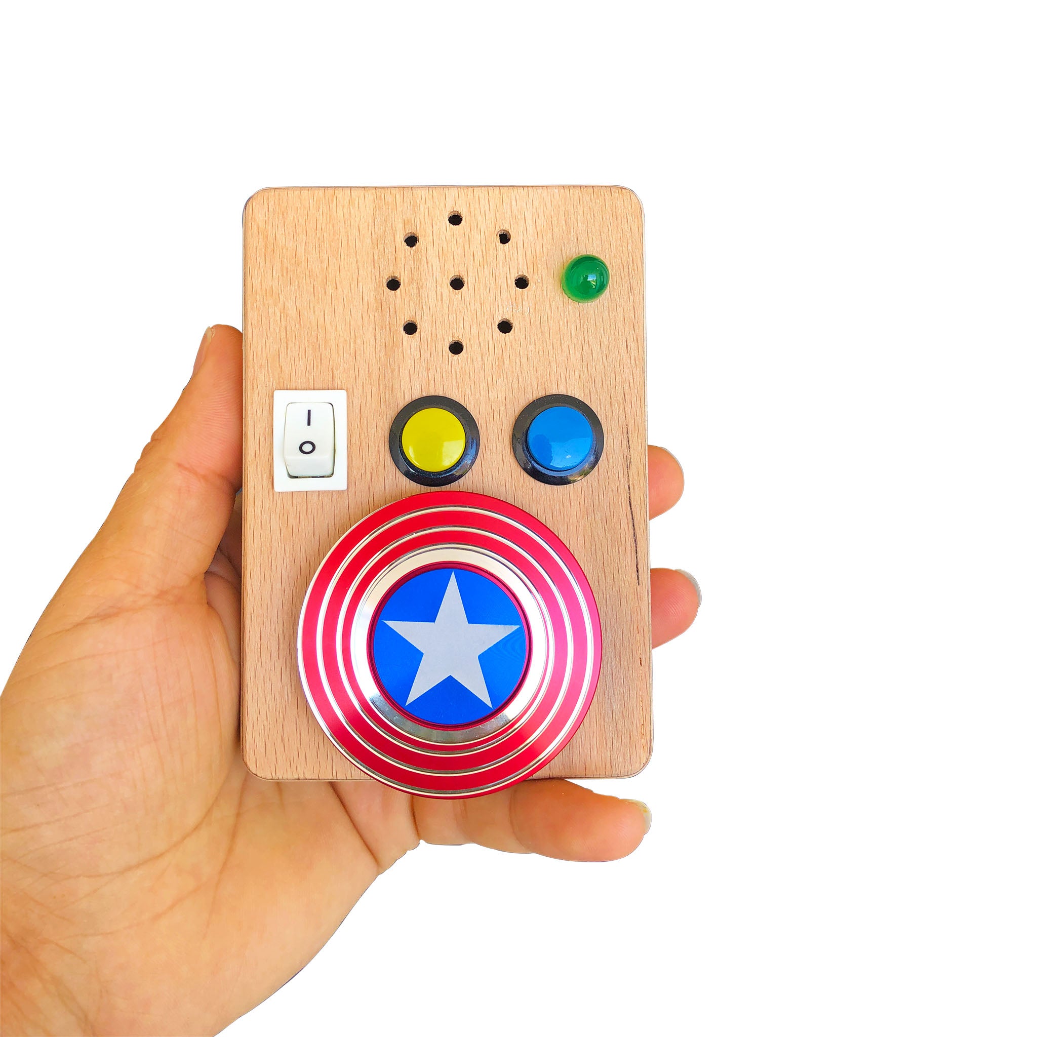 Handmade Wooden Jukebox: Toddler Music Player with 100 Kids Songs | Gift for Christmas