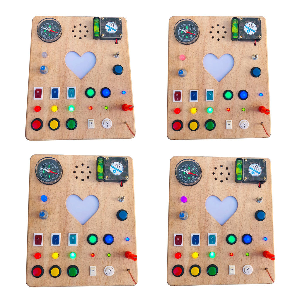 Heartsy Montessori Board for Toddlers with Sound Effects and “You are  my Sunshine” Melody