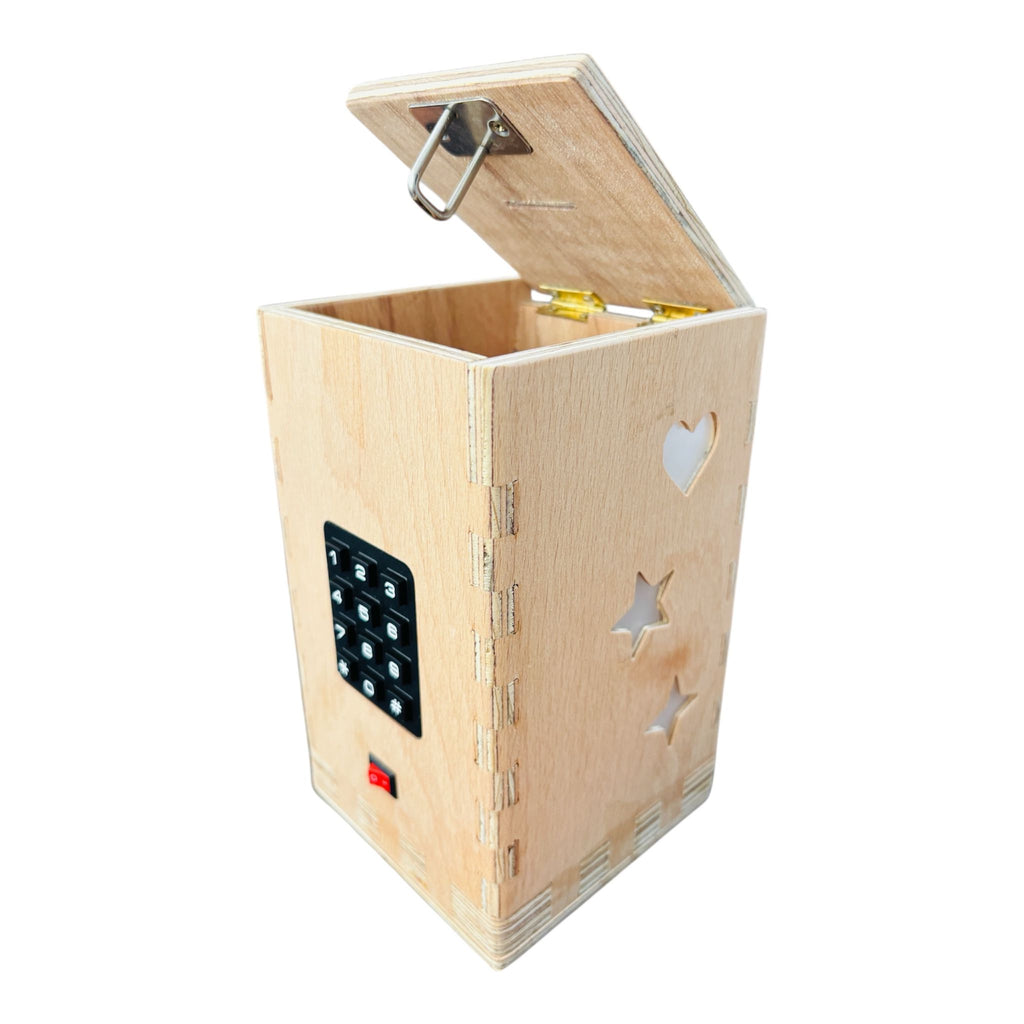 Handmade Wooden Piggy Bank for Children || Password Protected Money Safe