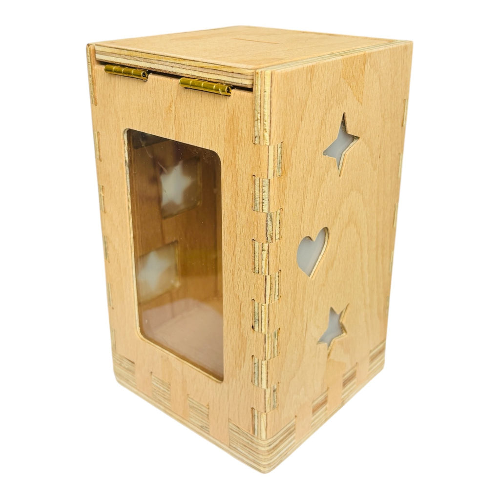 Handmade Wooden Piggy Bank for Children || Password Protected Money Safe