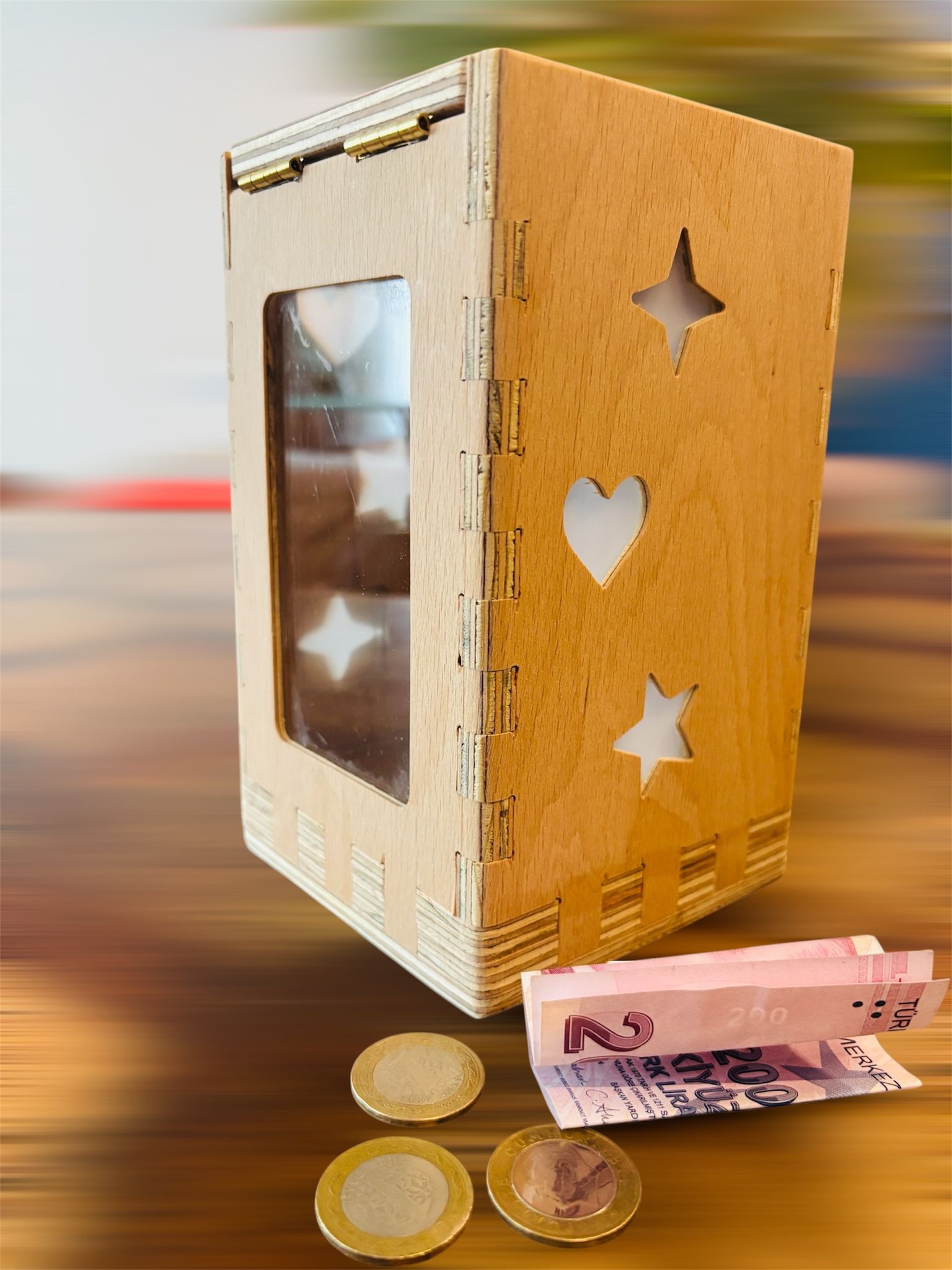 Handmade Wooden Piggy Bank for Children || Password Protected Money Safe