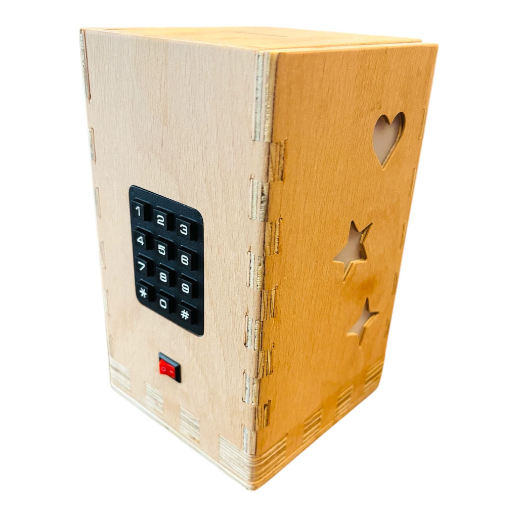 Handmade Wooden Piggy Bank for Children || Password Protected Money Safe