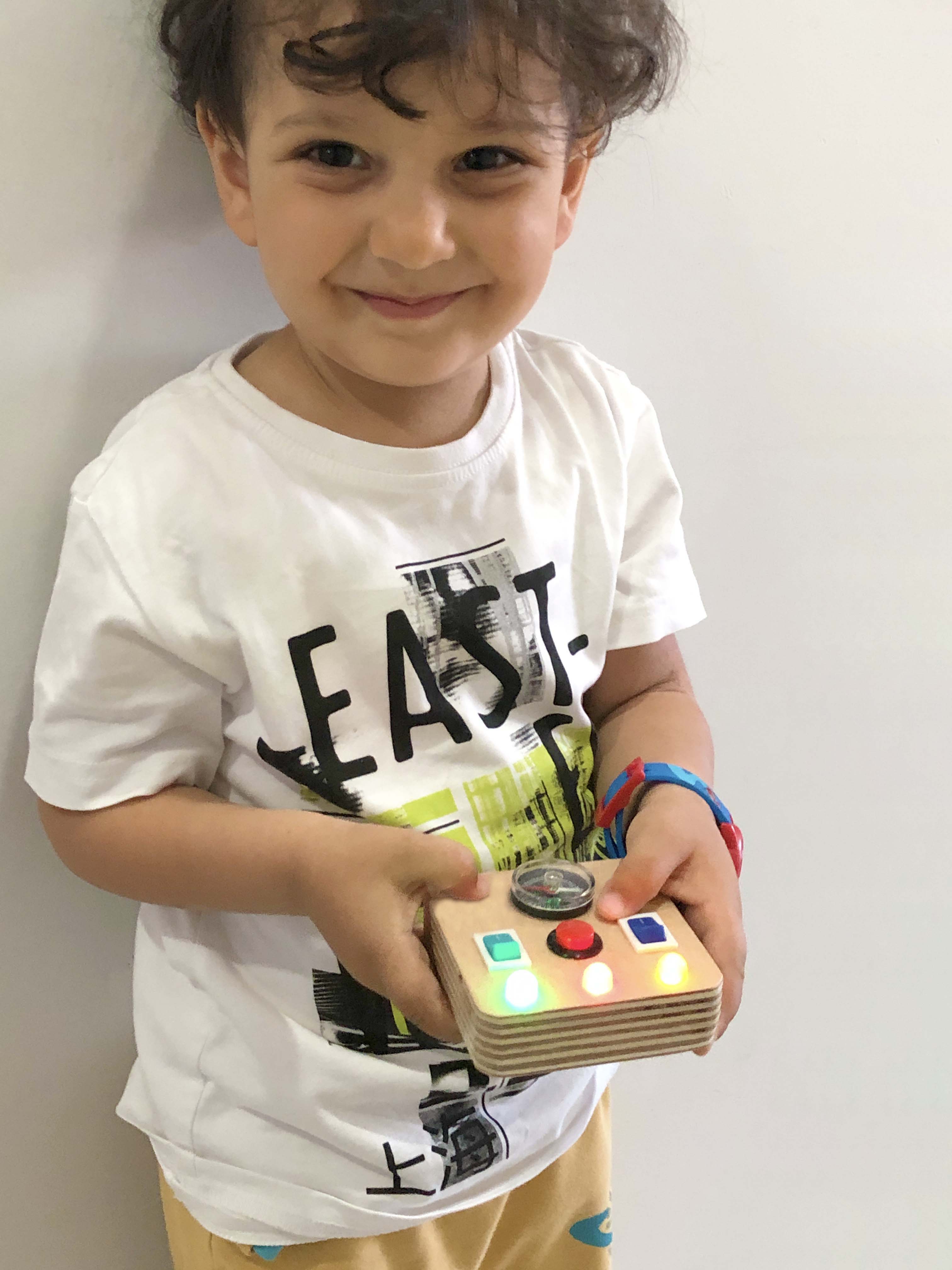 Mini Montessori Baby Toy Travel Busy board for toddler