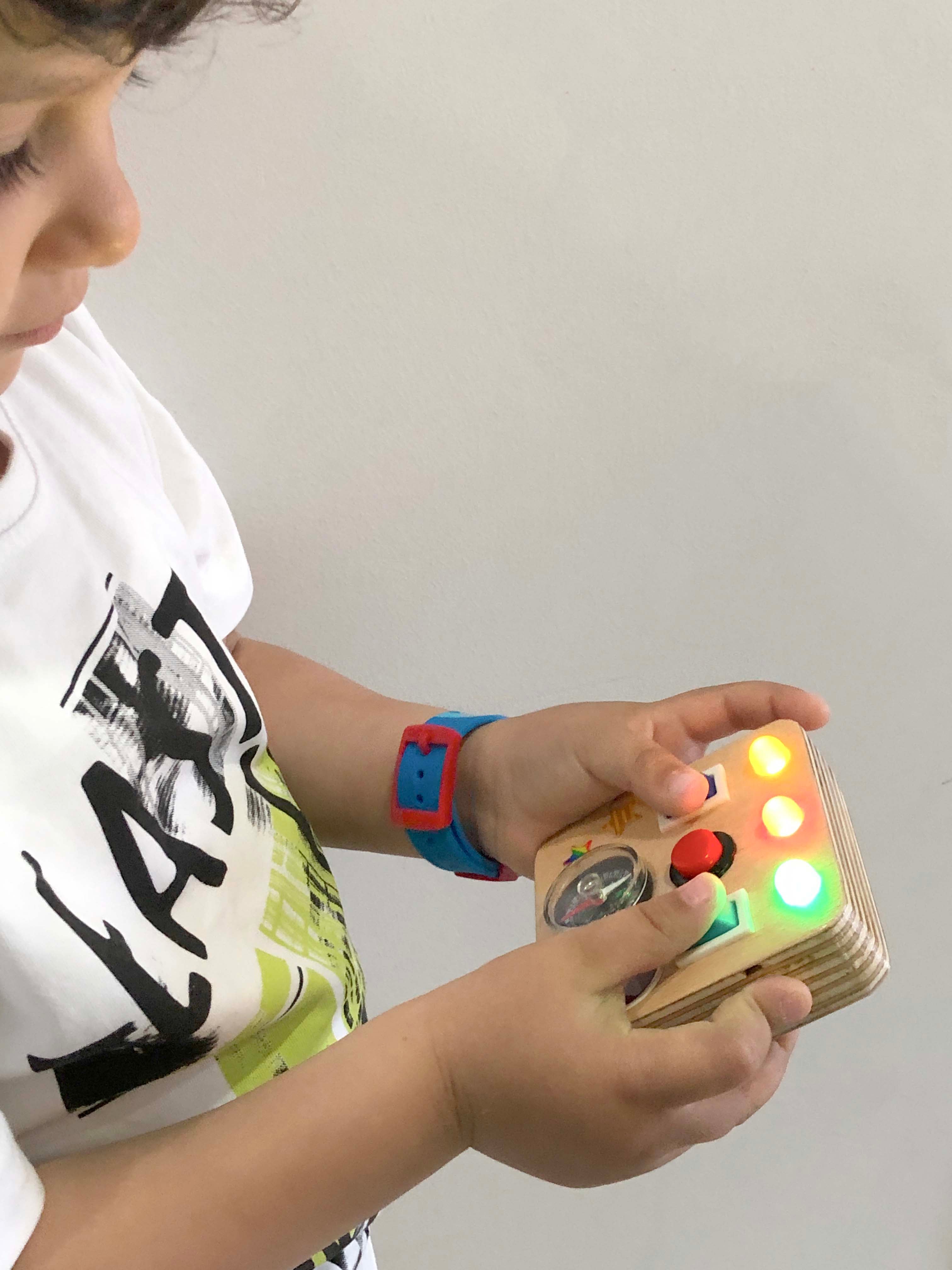 Mini Montessori Baby Toy Travel Busy board for toddler