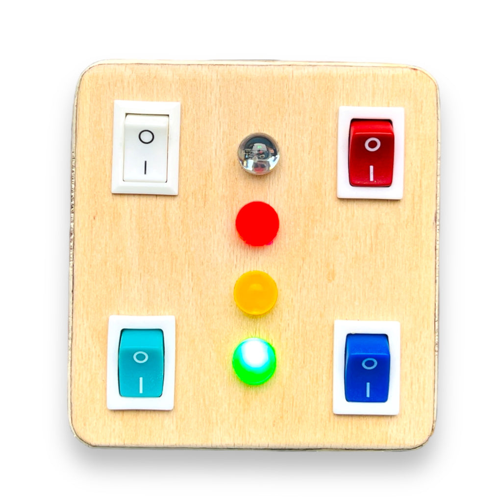 Micro Montessori Baby Toy Super Compact Travel Busy board for toddler