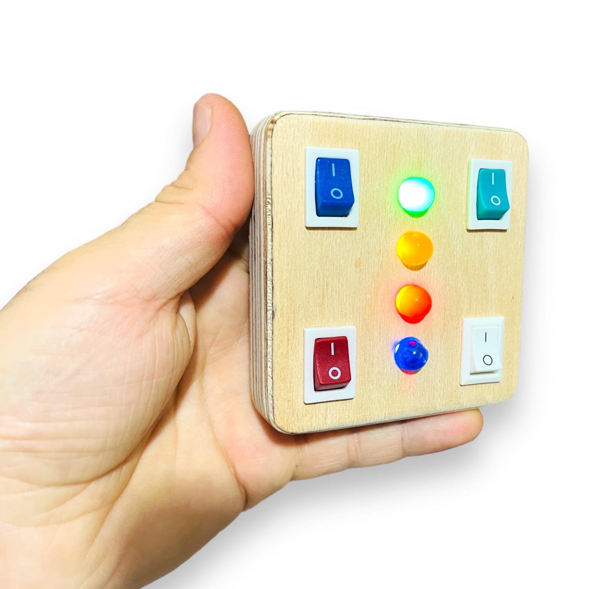 Micro Montessori Baby Toy Super Compact Travel Busy board for toddler