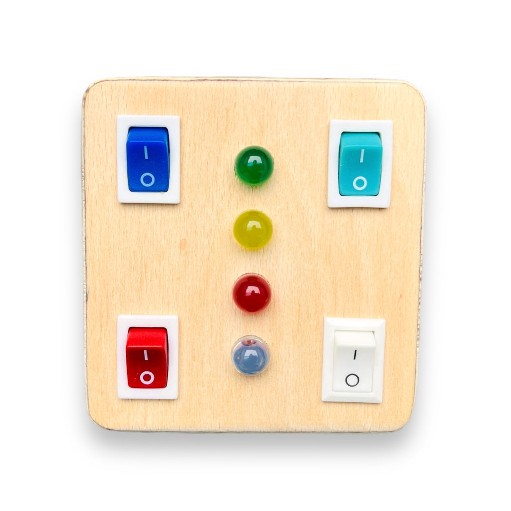 Micro Montessori Baby Toy Super Compact Travel Busy board for toddler