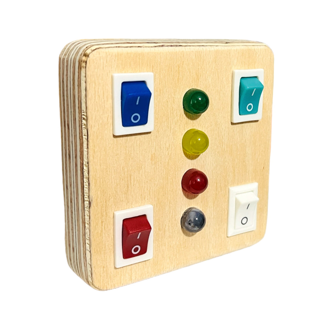 Micro Montessori Baby Toy Super Compact Travel Busy board for toddler