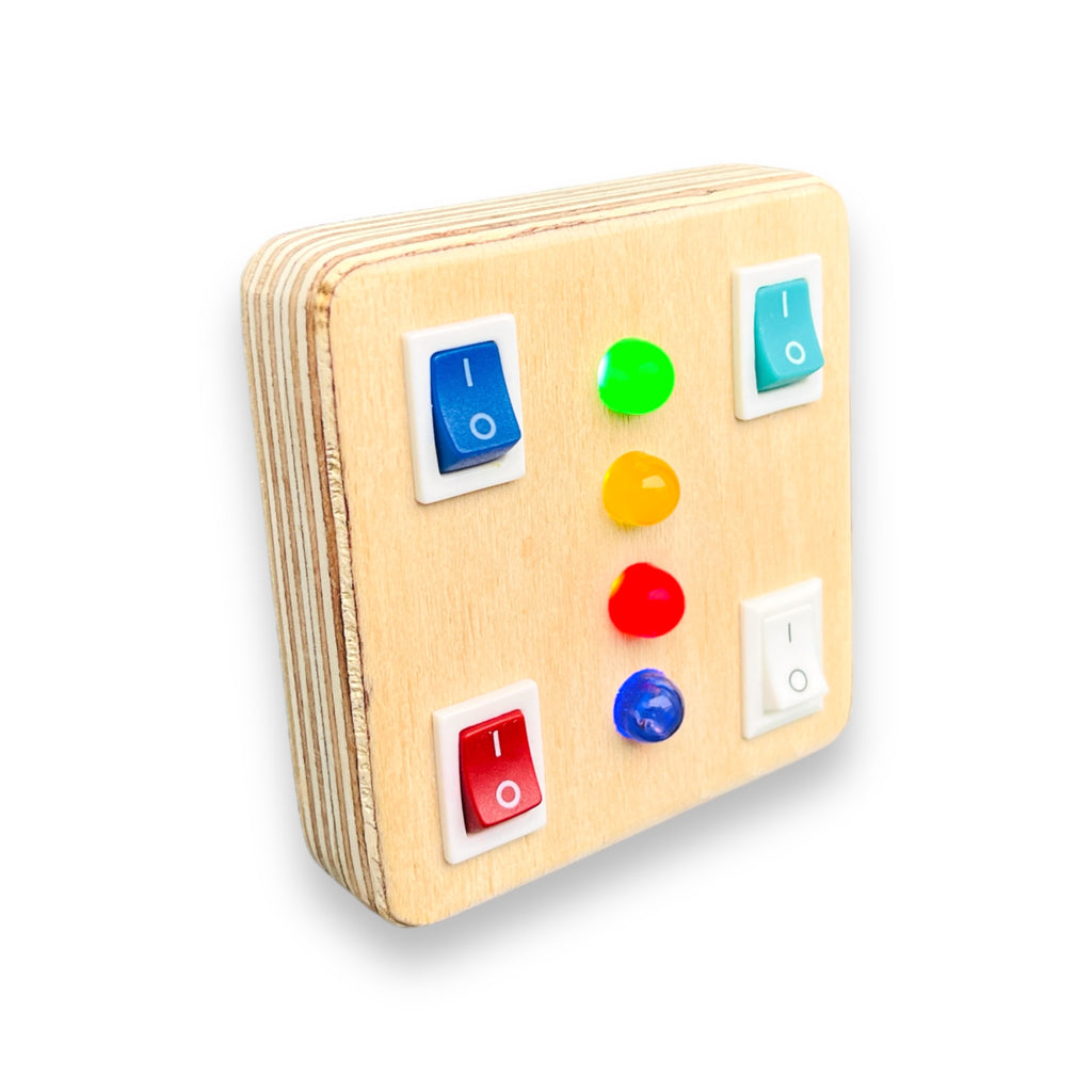 Micro Montessori Baby Toy Super Compact Travel Busy board for toddler