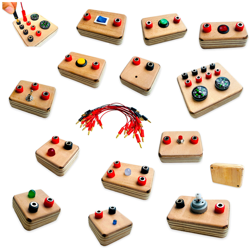 Handmade Wooden Circuit Board: STEM Educational Toy