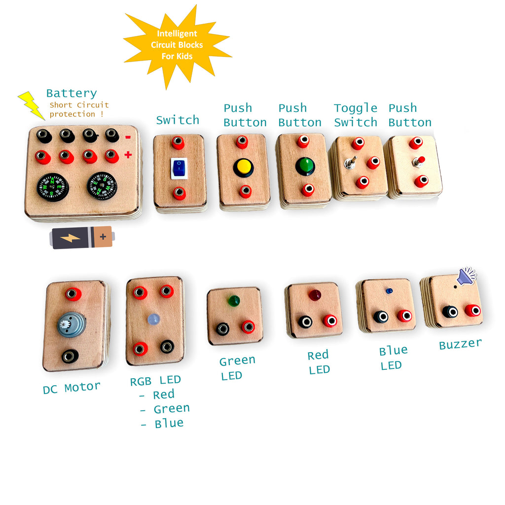 Handmade Wooden Circuit Board: STEM Educational Toy