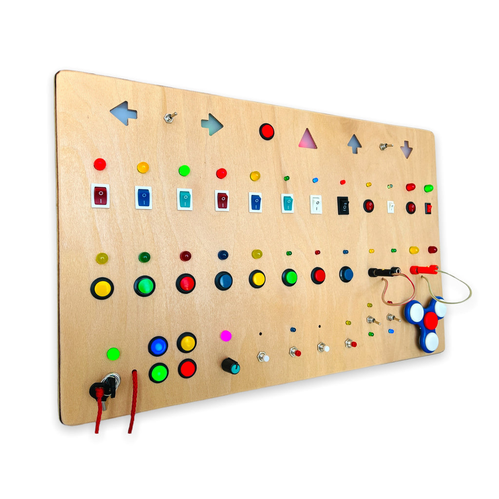 Mega Montessori Baby Toy Wooden Wall Busy Board for Toddlers