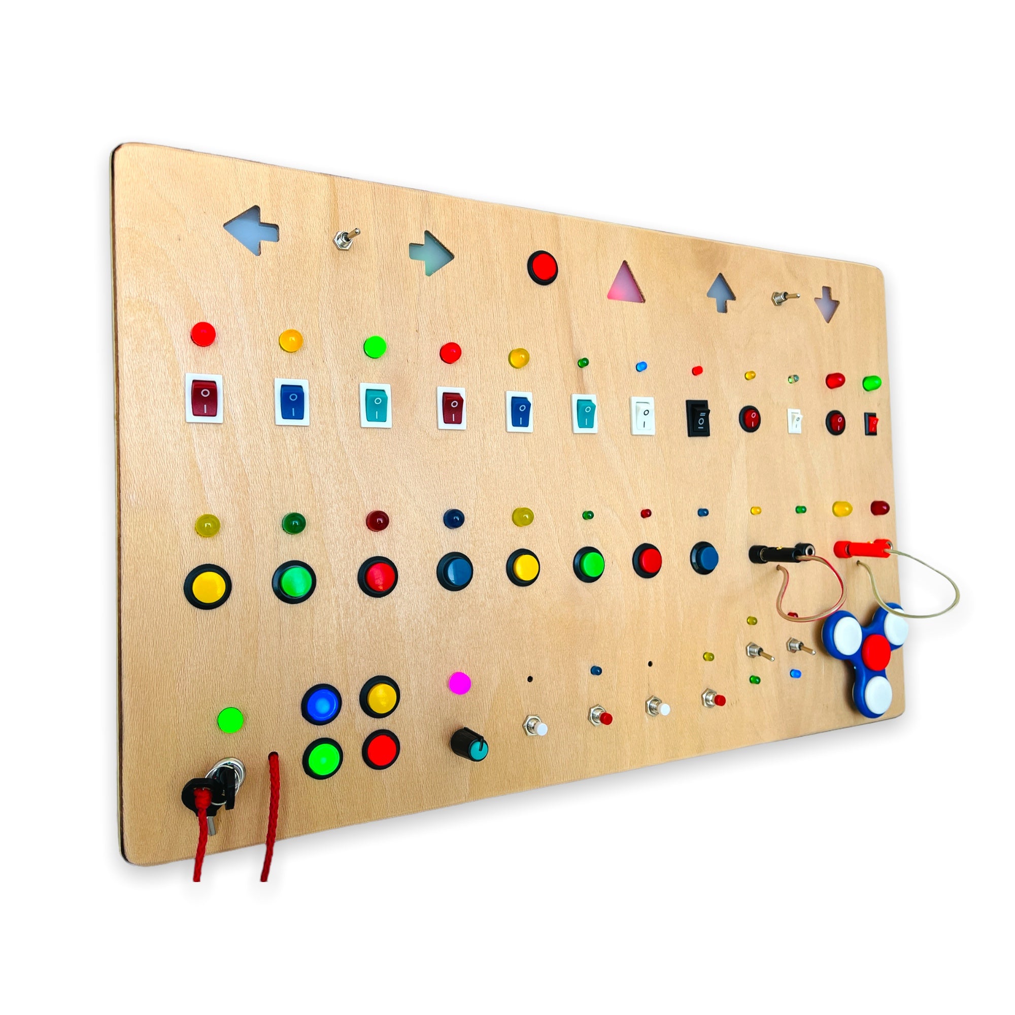 Mega Montessori Baby Toy Wooden Wall Busy Board for Toddlers