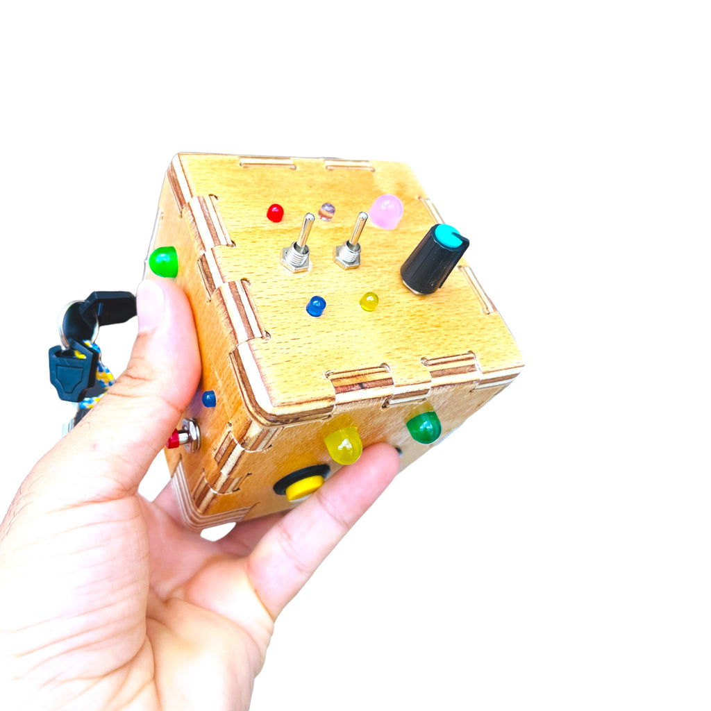 Cube  Handmade Sensory Busy Board