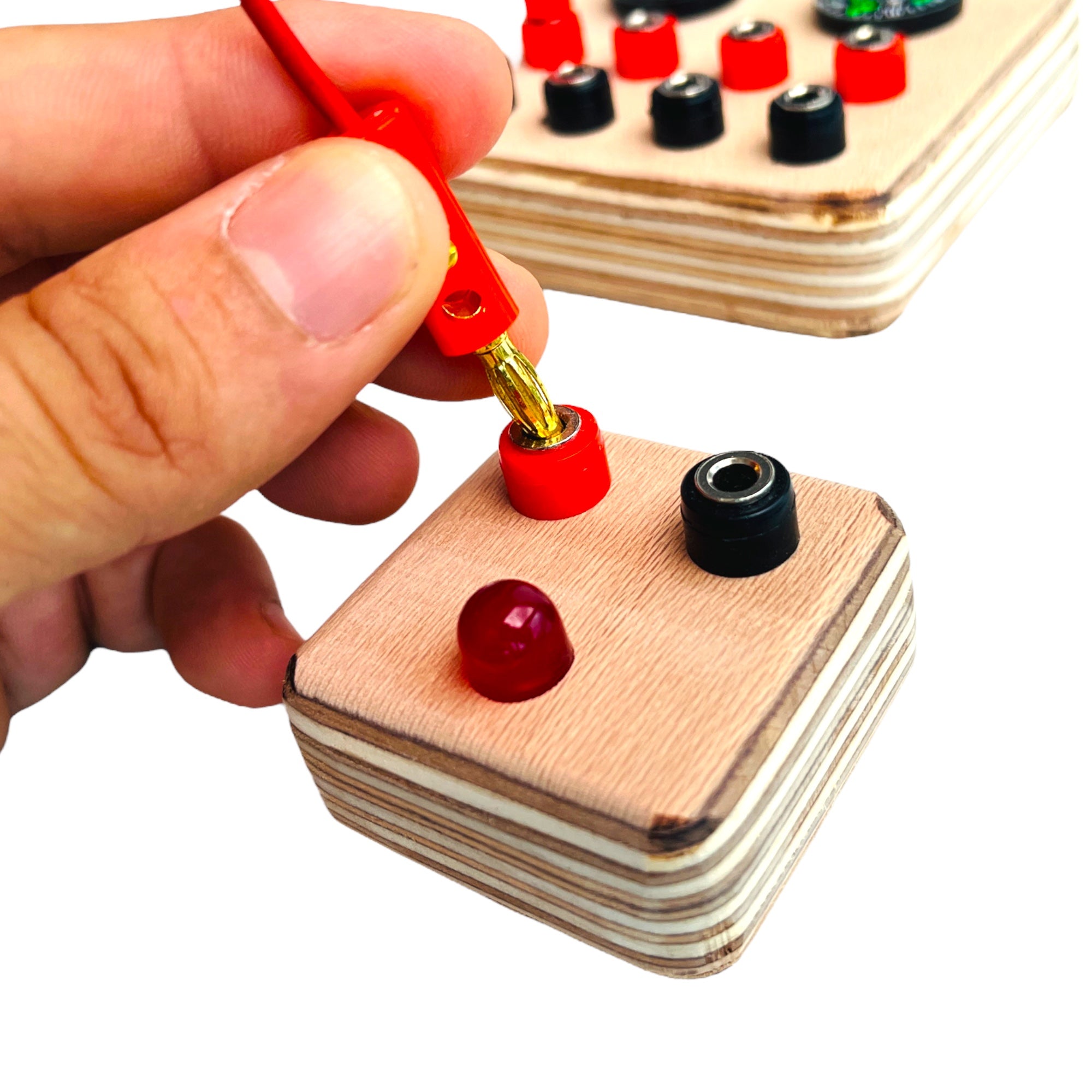 Handmade Wooden Circuit Board: STEM Educational Toy