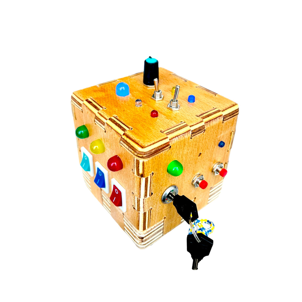 Cube  Handmade Sensory Busy Board