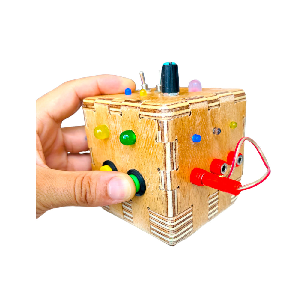 Cube  Handmade Sensory Busy Board