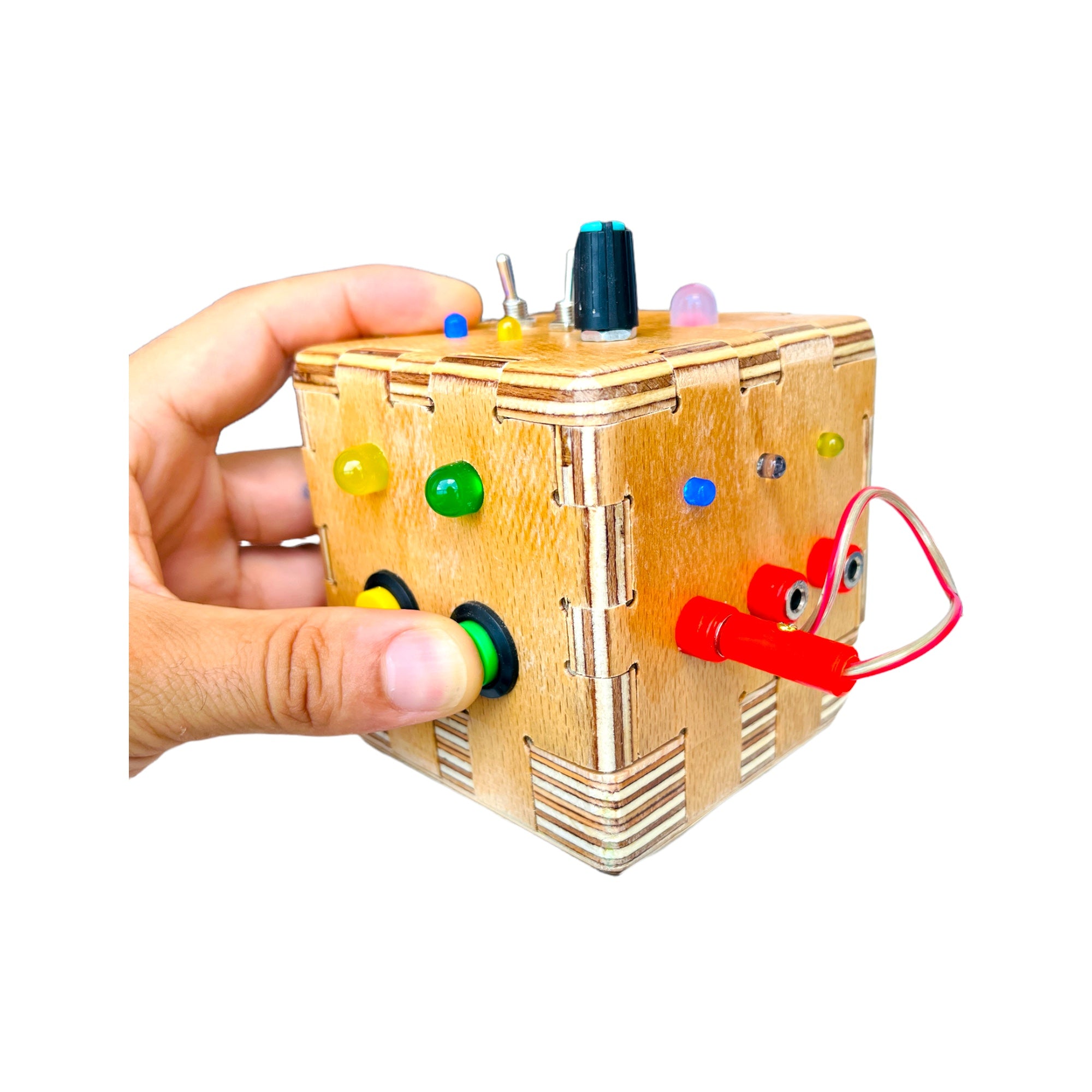 Cube  Handmade Sensory Busy Board