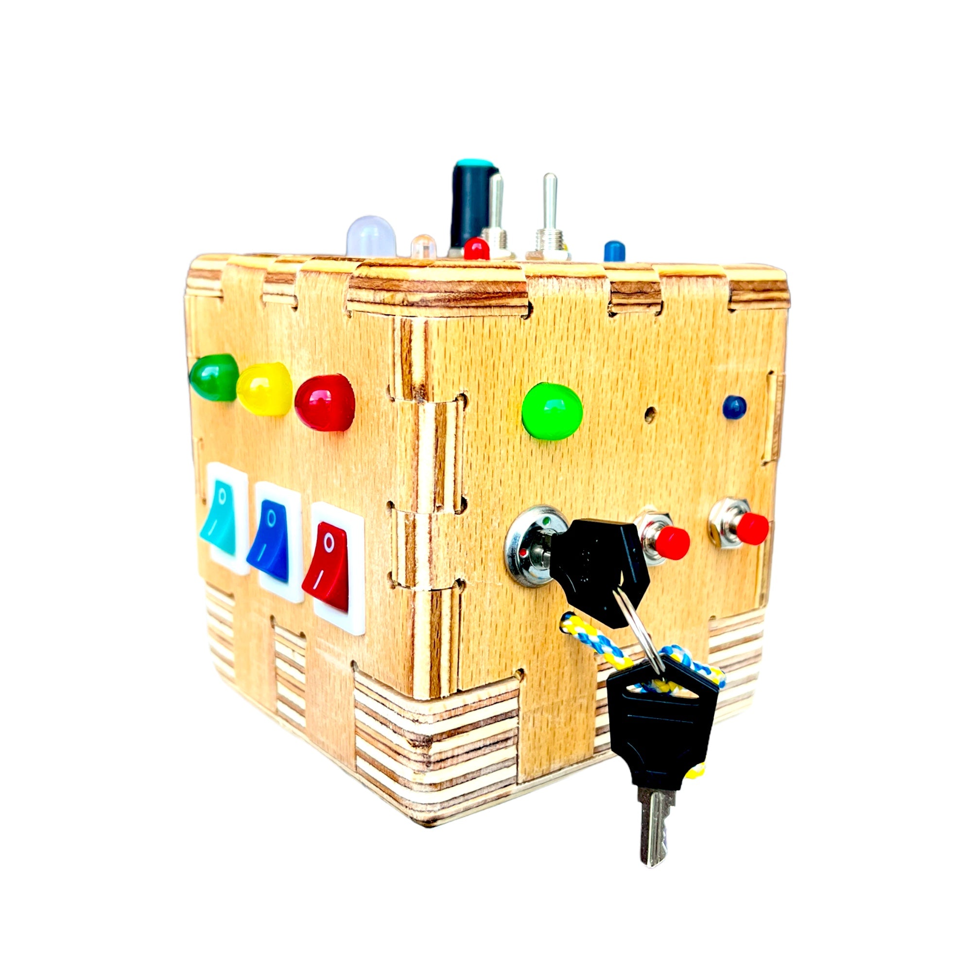 Cube  Handmade Sensory Busy Board