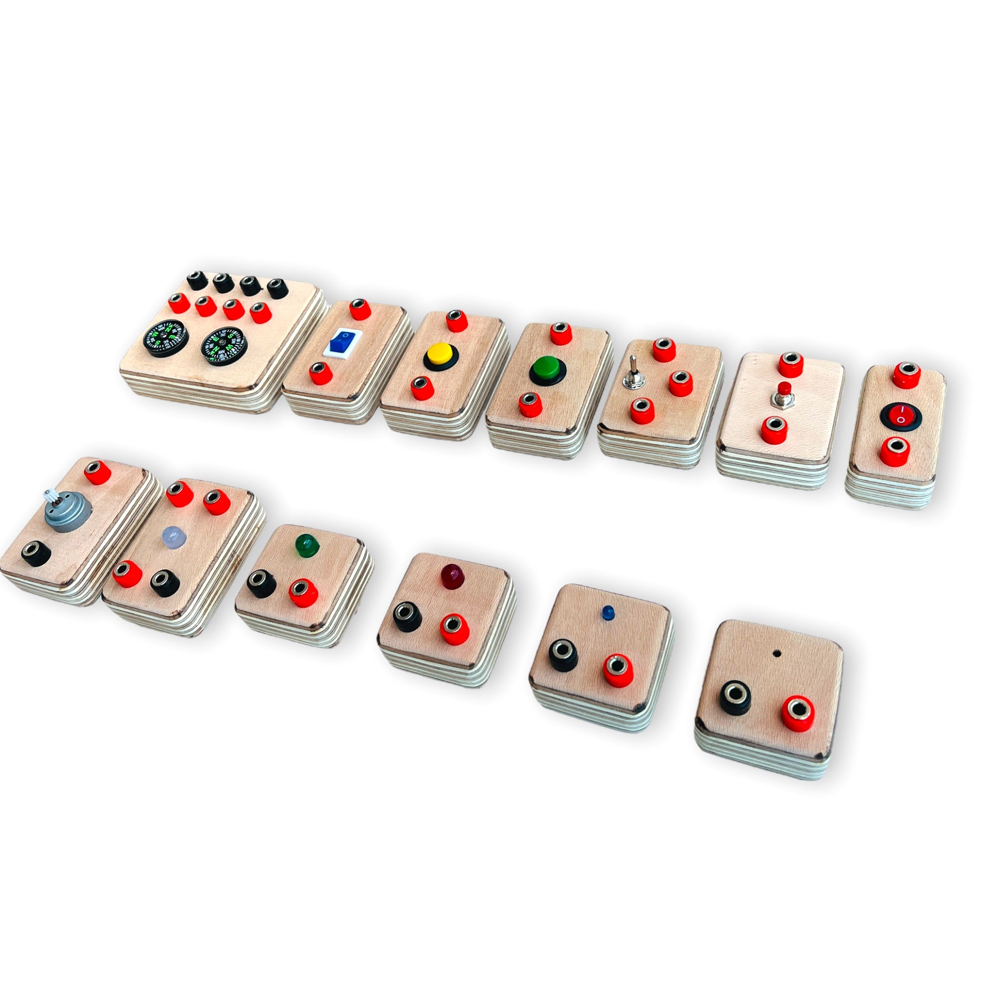 Handmade Wooden Circuit Board: STEM Educational Toy