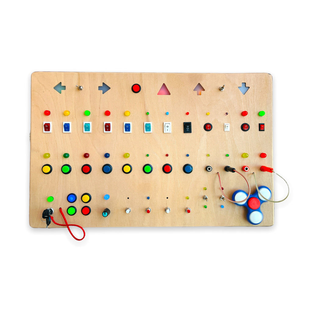 Mega Montessori Baby Toy Wooden Wall Busy Board for Toddlers