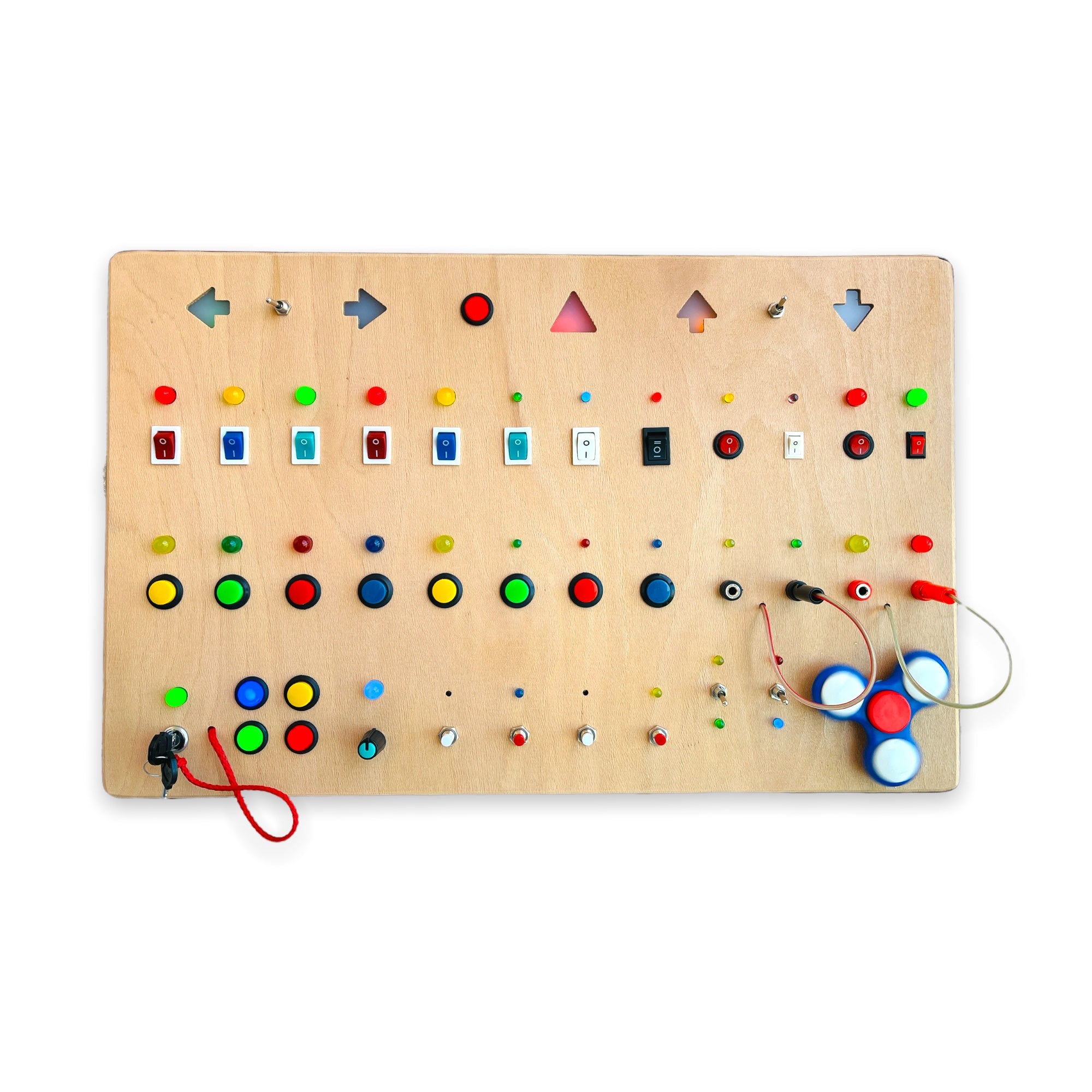 Mega Montessori Baby Toy Wooden Wall Busy Board for Toddlers