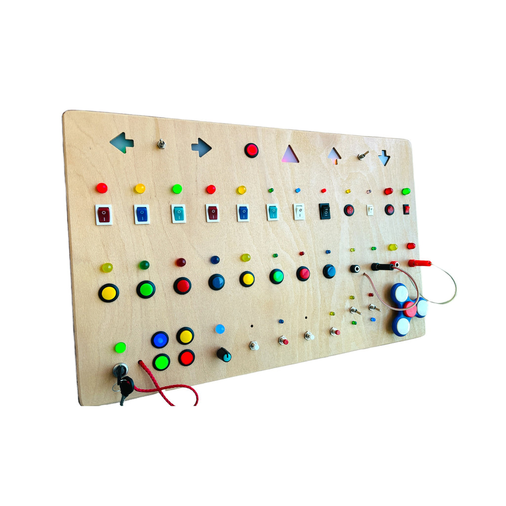 Mega Montessori Baby Toy Wooden Wall Busy Board for Toddlers