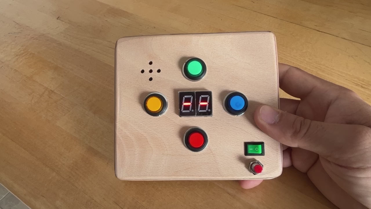 Simon Game Handmade Wooden Montessori Game Toy