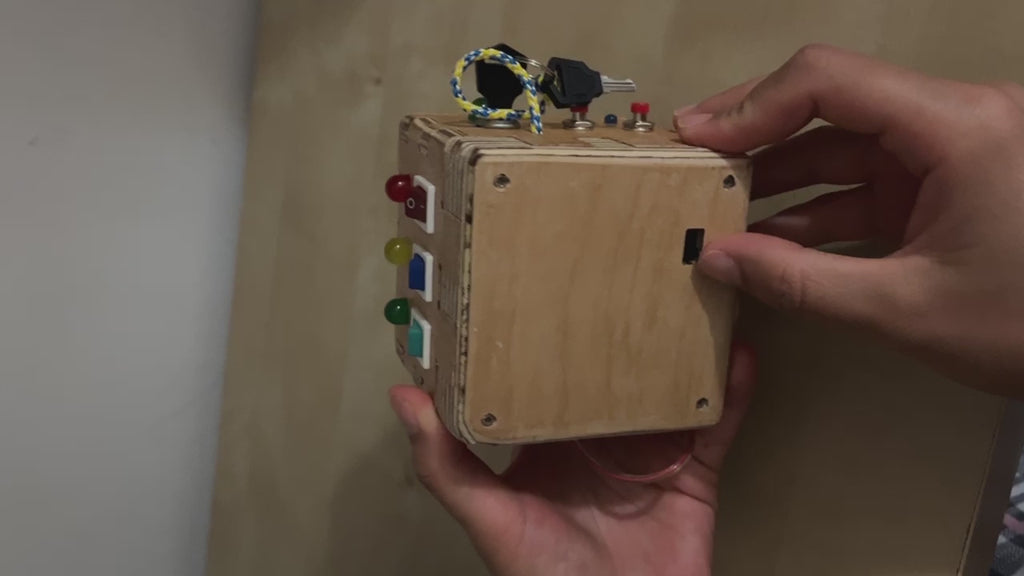 Cube  Handmade Sensory Busy Board