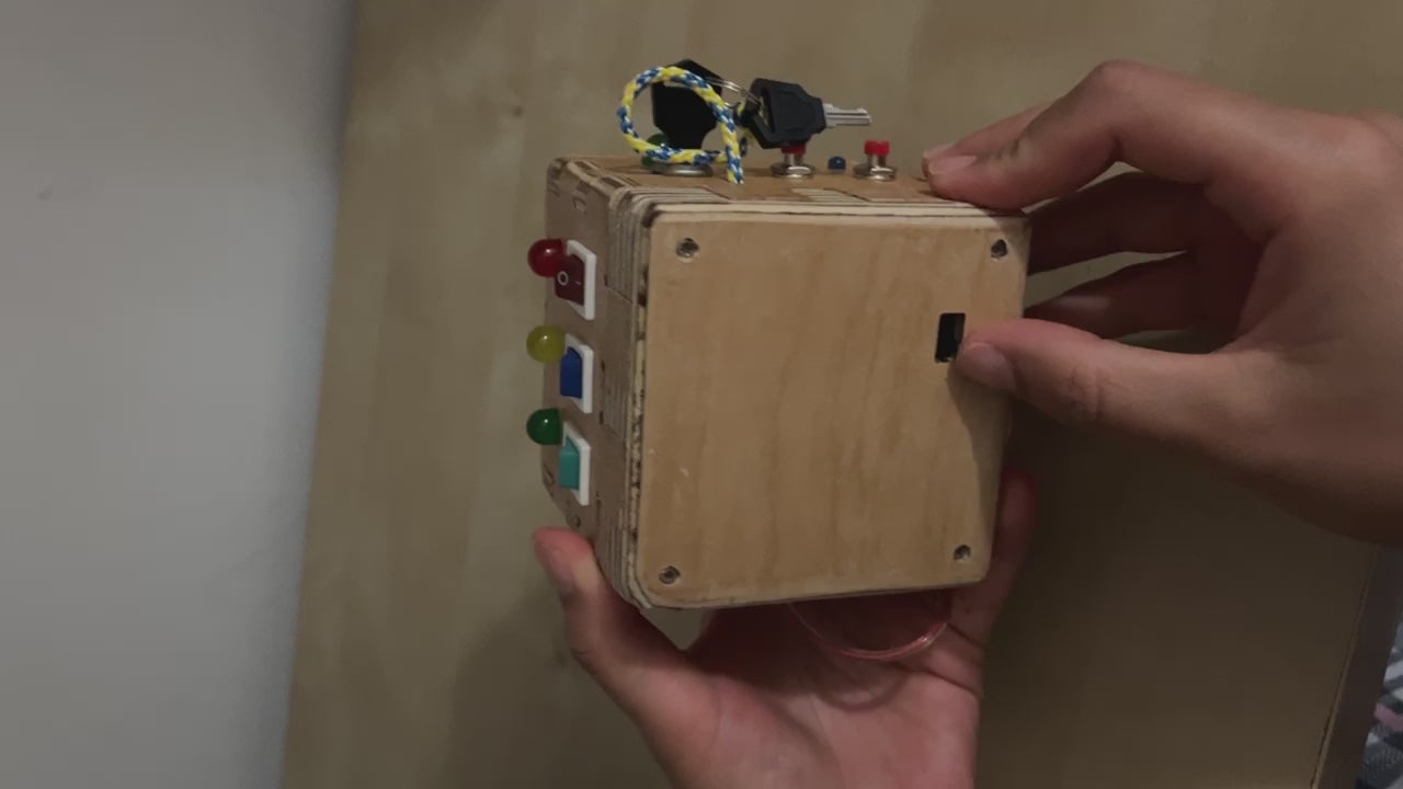 Cube  Handmade Sensory Busy Board