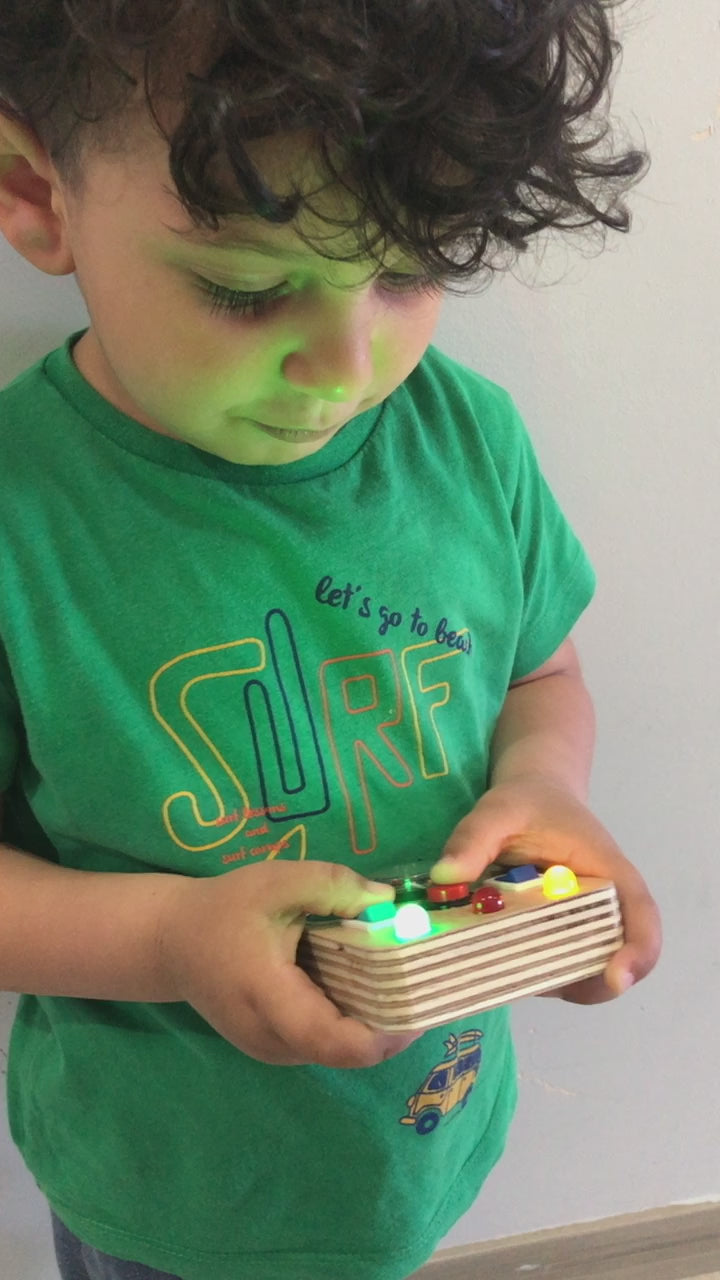 Mini Montessori Baby Toy Travel Busy board for toddler