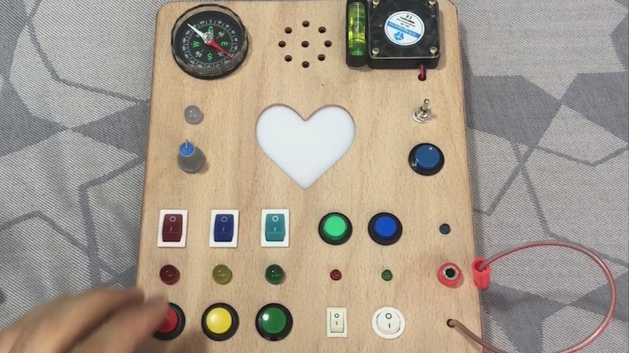 Heartsy Montessori Board for Toddlers with Sound Effects and “You are  my Sunshine” Melody